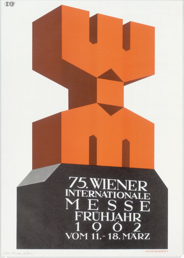 Ein Plakat für die 75. Internationalen Messe Frühling in München, Deutschland, mit einem weißen Hintergrund, Text und einer bunten, detailreichen Skulptur in der Mitte.
