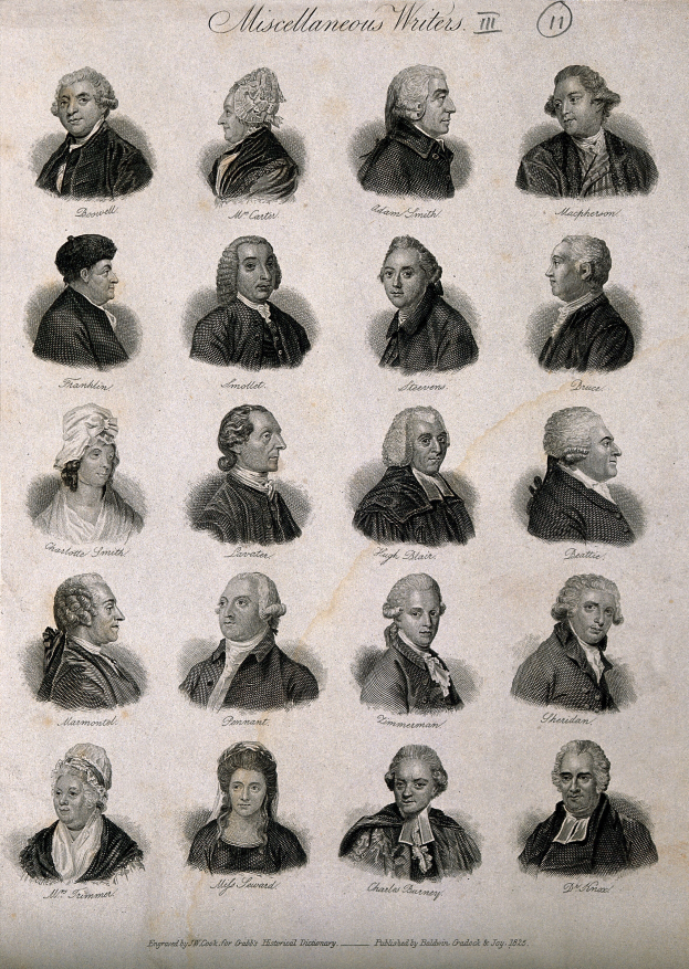 Ein Blatt mit Illustrationen von verschiedenen Männern und Frauen mit unterschiedlichen Hairstyles und Gesichtsausdrücken, begleitet von Texten, die die Hairstyles beschreiben.